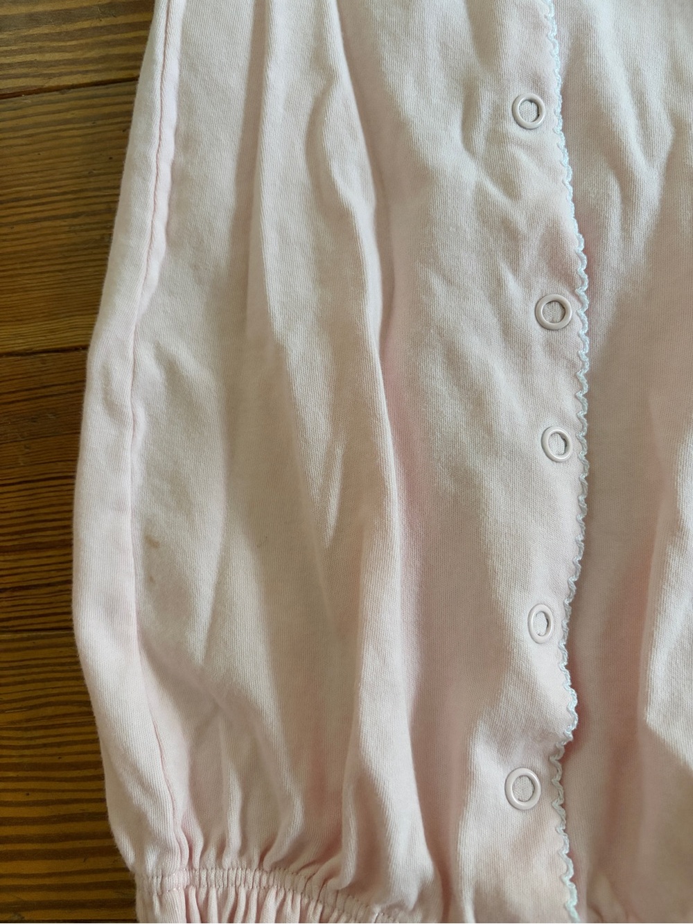 Baby Girl Converter Gown in Light Pink with Embroidered Sheep - Picture 6 of 6